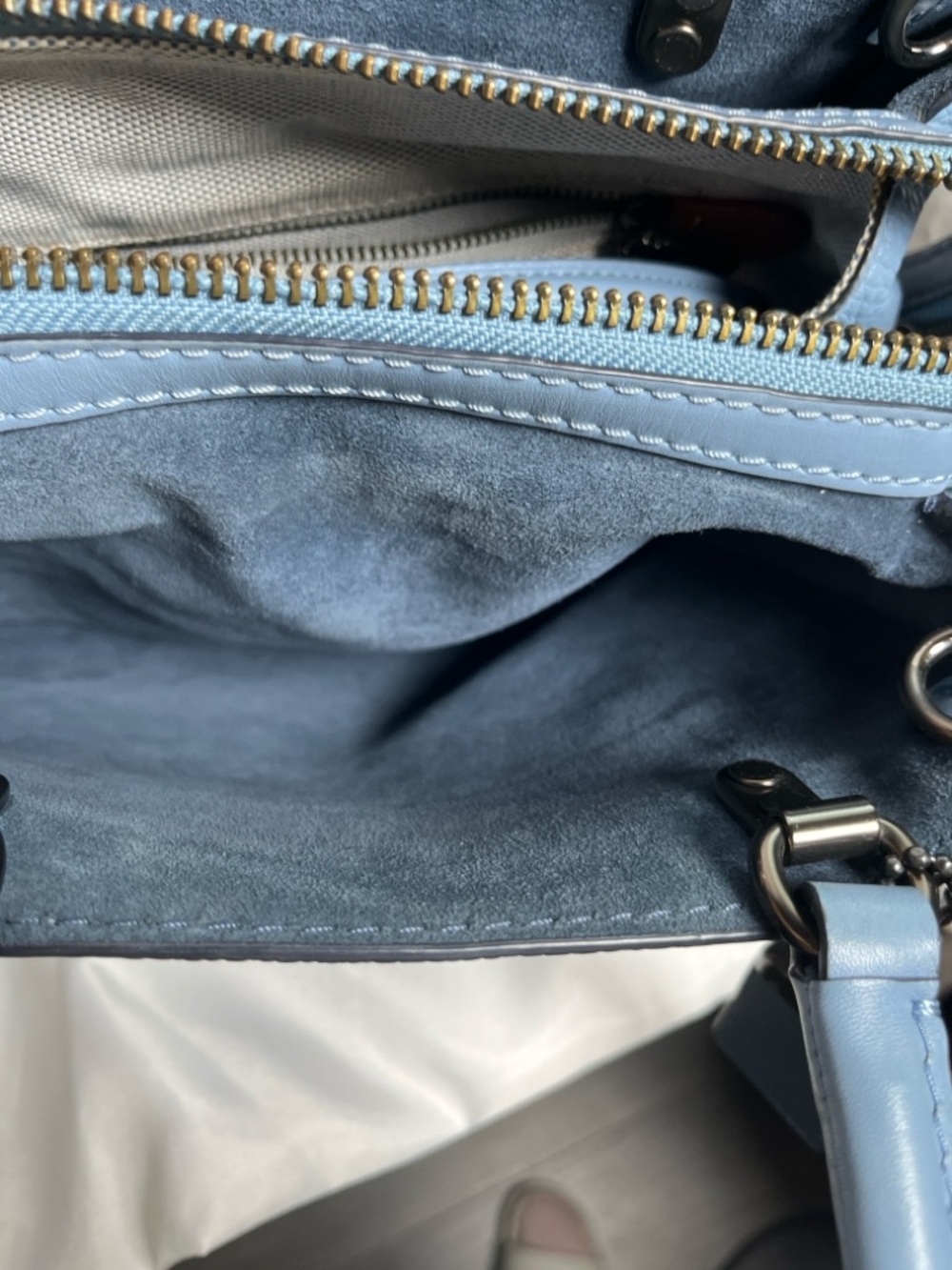 Coach 1941 Rogue 24 in Slate Blue w/ Rivets - Picture 13 of 13